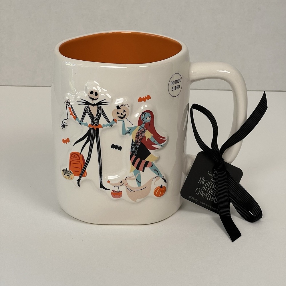 Nightmare Before Christmas Coffee Mug Jack & Sally Spooky Season‎ Double Sided